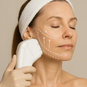 Woman having HI-FU to reduce wrinkles call LA LIPO Marlow Now!