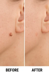 Skin tags removal Marlow before and after