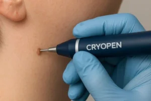 Person receiving skin tag removal Marlow