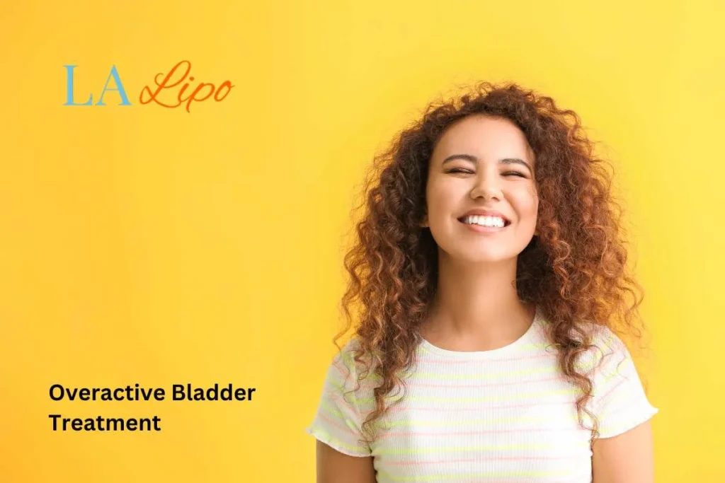 woman smiling about overactive bladder treatment Marlow solutions